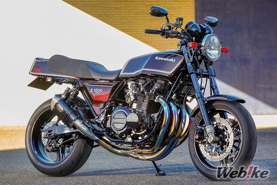 Auffallende Eleganz und überragende Qualität, ausgedrückt durch harmonische Farbschemata: KAWASAKI Z1000Mk.II Benutzerdefiniert