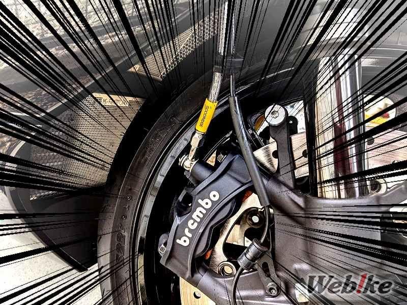Die serienmäßigen Brembo Stylema Bremssättel für die 3. Generation der HAYABUSA sehen ziemlich gut aus!