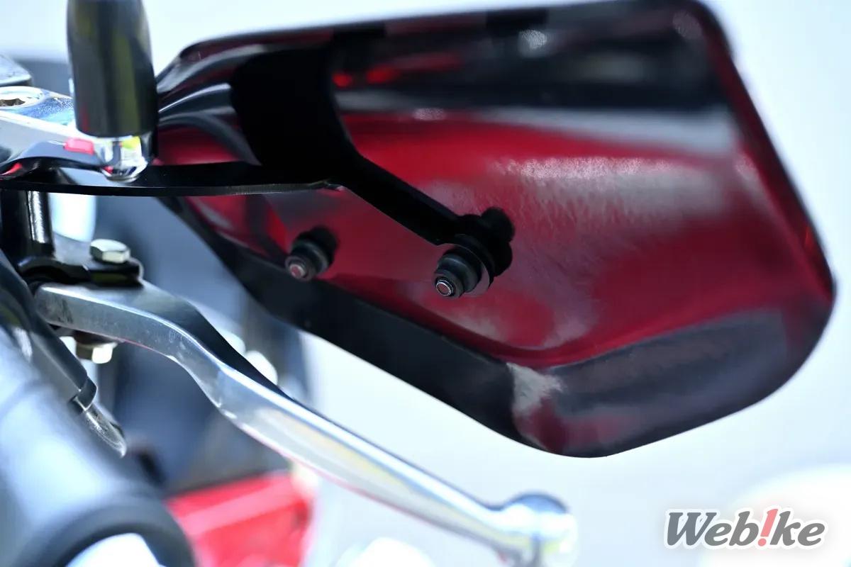 Installation of the Asahi Windshield Knuckle Guards on the Monkey125