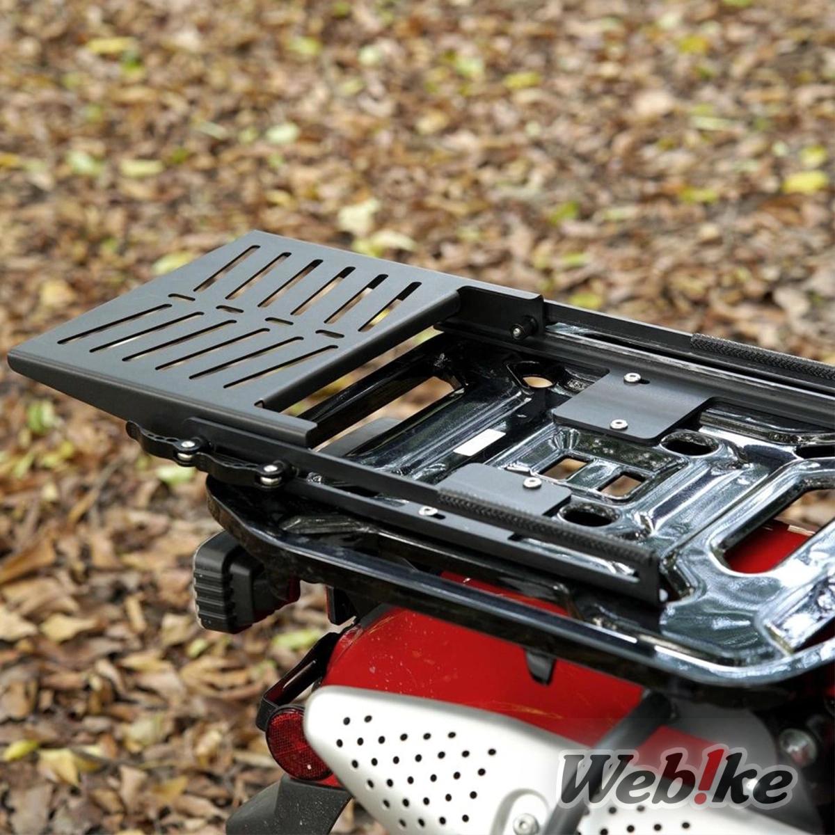 Honda CT125 Hunter Cub equipped with Nextstage Products sliding rear rack